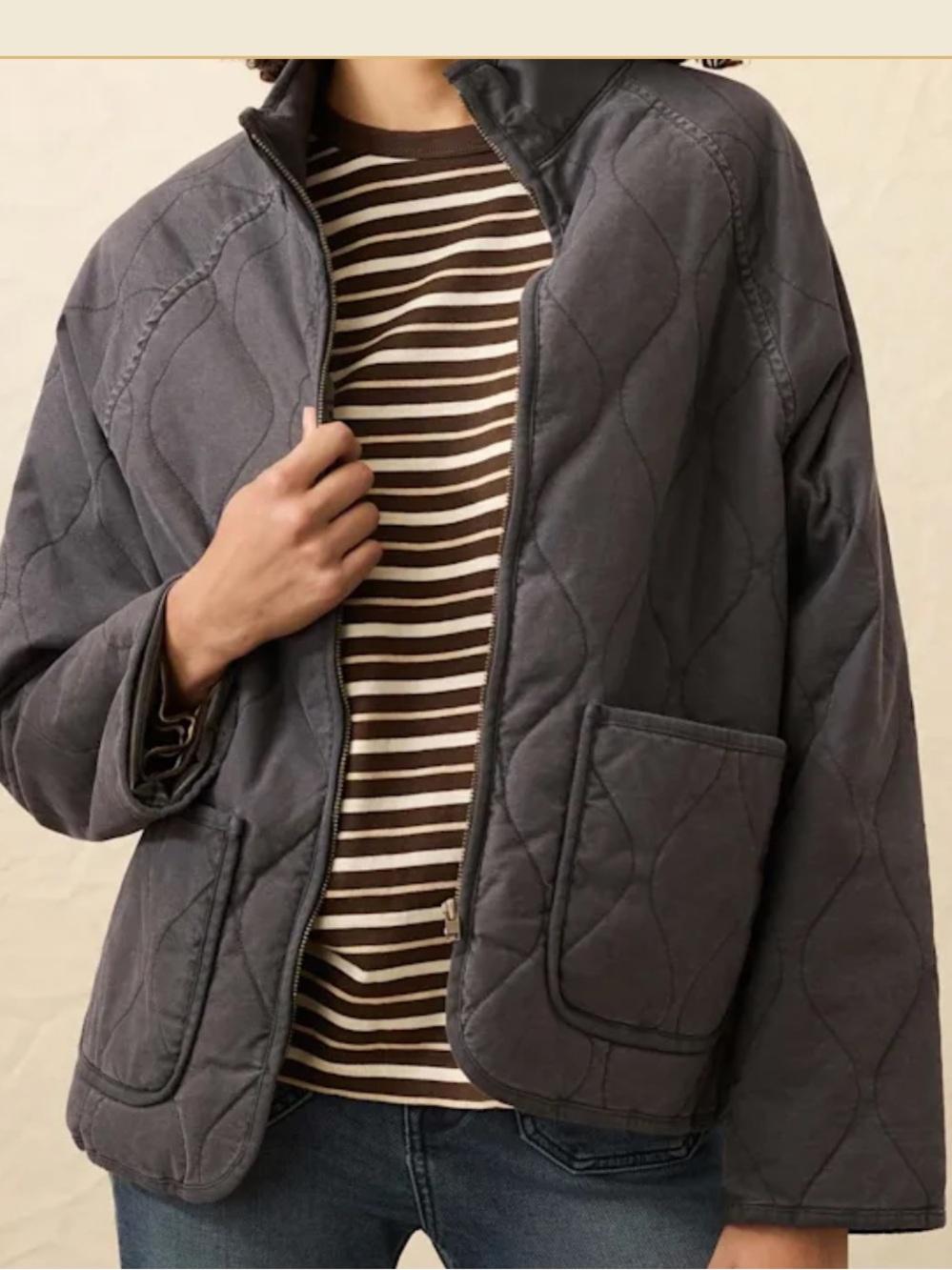 New Faherty Women’s Sunwashed Quilted Jacket Size: Large\ XL